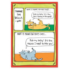 TREE FREE GREETING CARD SHOWING THE BELLY